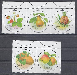  881-885. Россия 2003 год. Дары природы. Ароматизированные.