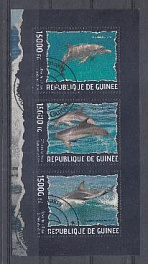 Морская фауна. Республика Гвинея 2014 год. Дельфины.