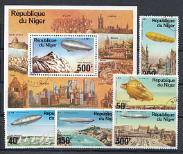 Дирижабли серии LZ. Республика Нигер 1976 год. Дирижабль LZ-127.