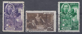 1302 - 1304 СССР 1949 год. День радио. Портрет А.С.Попова.
