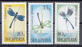 Стрекозы. Албания 1966 год. Болотные стрелки.