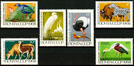 3595-3600. СССР 1968 год. Государственные заповедники