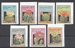 Флора. Цветы. Кактусы. Вьетнам 1987 год. 