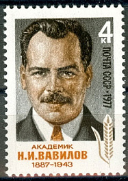 4640. СССР 1977 год. 90 лет со дня рождения Н.И. Вавилова (1887-1943)