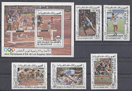 012. Летние ОИ Лос Анджелес -84. США. Исламская Республика Мавритания 1984 год. Летние виды спорта. Лёгкая атлетика.