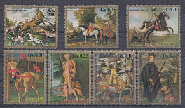 Живопись. Парагвай. Сцены средневековой охоты.