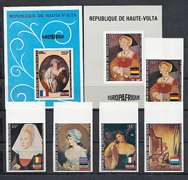 Живопись. Верхняя Вольта 1973 год. Западно европейская живопись.