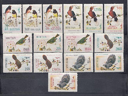 Птицы. Бутан 1968. Певчие птицы.