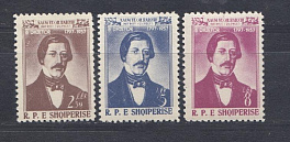 557-559  Албания 1958 год. Наум Векилхаркши (1797- 1957), писатель.