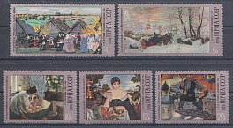 4748-4752. СССР 1978 год. 100 лет со дня рождения Б.М.Кустодиева (1878-1927 ).