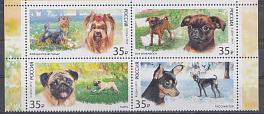 2448- 2451 Россия 2019 год. Фауна. Декоративные породы собак.