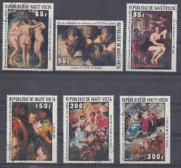 8. Живопись.Республика Верхняя Вольта 1977 год. 400 лет со дня рождения П.П. Рубенса.