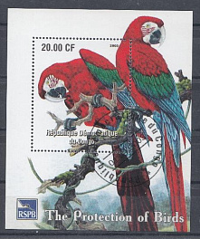 Попугаи. Демократическая Республика Конго 2003 год.