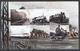 Ж/Д Транспорт. Республика Джибути 2011 год. Б/З. Паровозы.