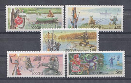 495-499. Россия 1999 год. Любительское рыболовство. 