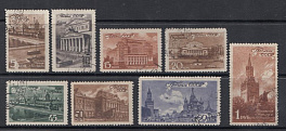 980- 987 СССР 1946 год. Виды Москвы.
