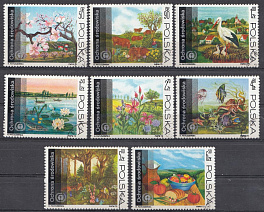 Природа в живописи.  PWPW -73  Польша 1973 год.