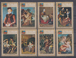 Живопись. Республика Руанда 1973 год. Мюнхен -73. Средневековая живопись.