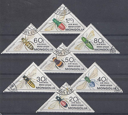 Монголия 1979 год. насекомые.