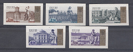 133-137. (813-817). Б. Самокл. Россия 2002 год.  IV-стандартный выпуск.  Дворцово - парковые ансамбли. Архангельское. Ораниенбаум. Марфино. Кусково.